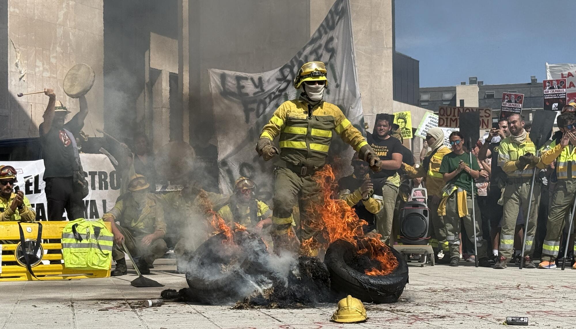 Protesta León Incendios 6 Septiembre